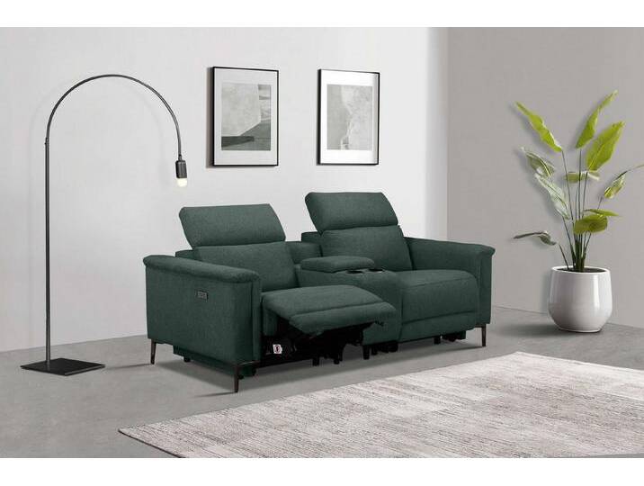 Places of Style 2-Sitzer Lund, 2er-Kinosofa, TV-Sessel, Multimedia-Sofa, USB-A, m. elektrischer o. manueller Relaxfunktion, Getränkehalter u. Staufach von OTTO