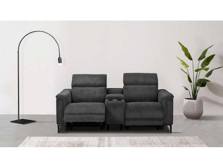 Home affaire 2-Sitzer Lund in Cord, 2er-Kinosofa, TV-Sessel, Multimedia-Sofa, USB-A, m. elektrischer o. manueller Relaxfunktion, Getränkehalter u. Staufach Home affaire 2-Sitzer Lund in Cord, 2er-Kinosofa, TV-Sessel, Multimedia-Sofa, USB-A, m. elektrischer o. manueller Relaxfunktion, Getränkehalter u. Staufach von Home-affaire