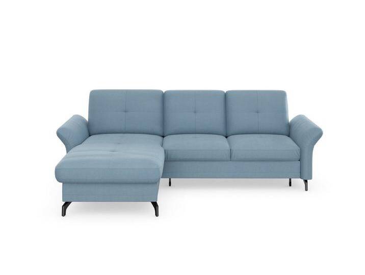 Places of Style Ecksofa Calando L-Form, Bettkasten und Armteilfunktion, blau, mit Armteilverstellung-mit Bettfunktion-mit Bettkasten, hellblau Places of Style Ecksofa Calando L-Form, Bettkasten und Armteilfunktion, blau, mit Armteilverstellung-mit Bettfunktion-mit Bettkasten, hellblau von OTTO