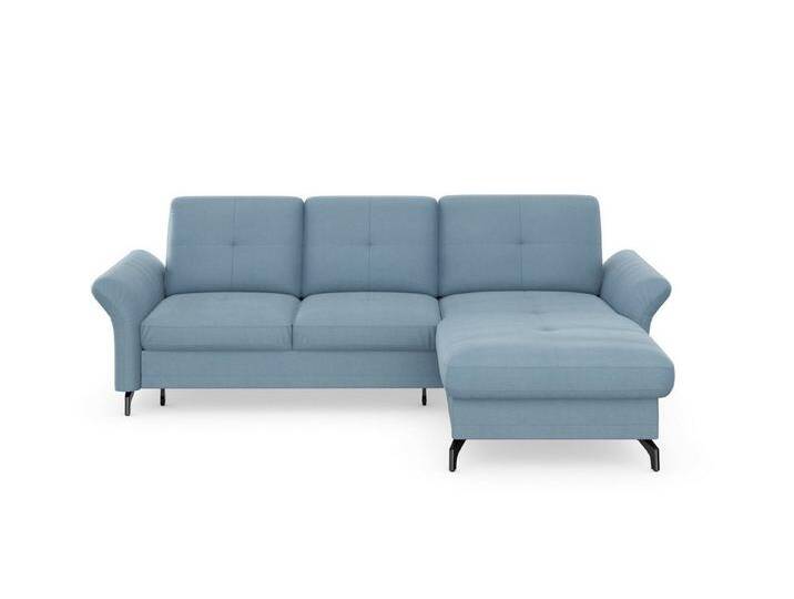 Home affaire Ecksofa Calando L-Form, Bettkasten und Armteilfunktion, blau, mit Armteilverstellung-mit Bettfunktion-mit Bettkasten, hellblau Home affaire Ecksofa Calando L-Form, Bettkasten und Armteilfunktion, blau, mit Armteilverstellung-mit Bettfunktion-mit Bettkasten, hellblau von Home-affaire
