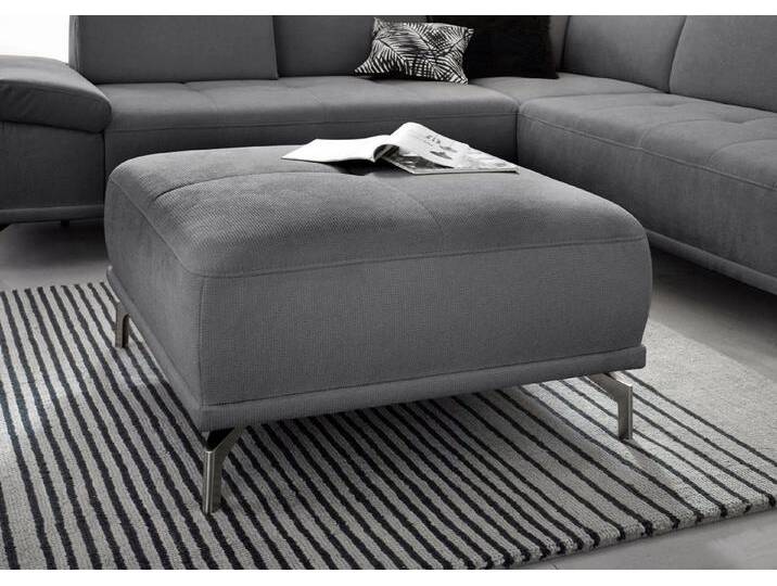 Home affaire Polsterhocker Caluna, moderner Sitzhocker in hochwertiger Verarbeitung, grau, grau von Home-affaire