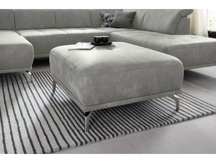 Home affaire Polsterhocker Caluna, moderner Sitzhocker in hochwertiger Verarbeitung, grau, hellgrau von Home-affaire