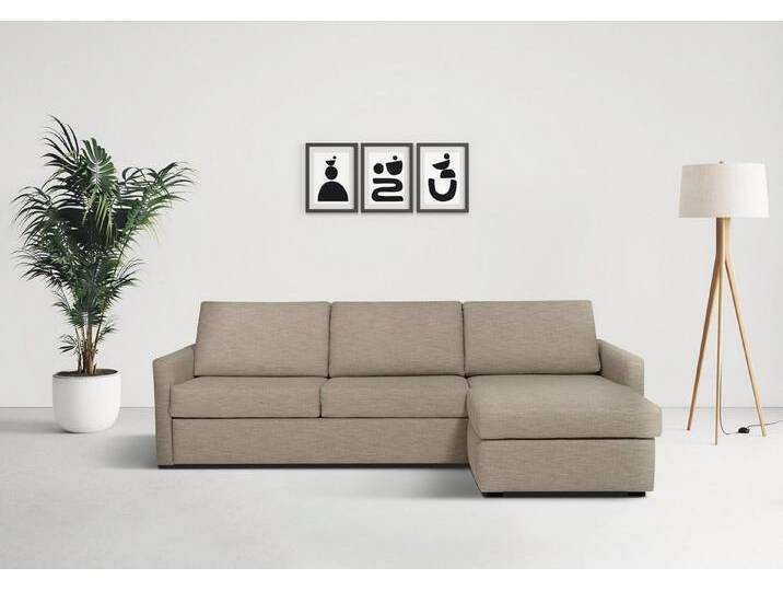 Places of Style Schlafsofa GOLDPOINT Ecksofa 264 cm, Liegefläche (140/200cm), L-Form, Bettfunktion, Bonell-Federkernmatratze und Dauerschläfer-Funktion von OTTO