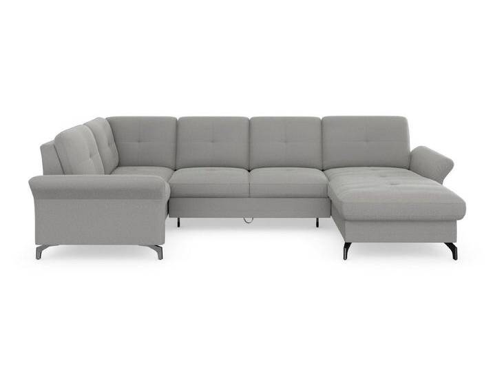 Places of Style Wohnlandschaft Calando U-Form, Bettkasten und Armteilfunktion, silberfarben, mit Armteilverstellung-mit Bettfunktion-mit Bettkasten Places of Style Wohnlandschaft Calando U-Form, Bettkasten und Armteilfunktion, silberfarben, mit Armteilverstellung-mit Bettfunktion-mit Bettkasten von OTTO