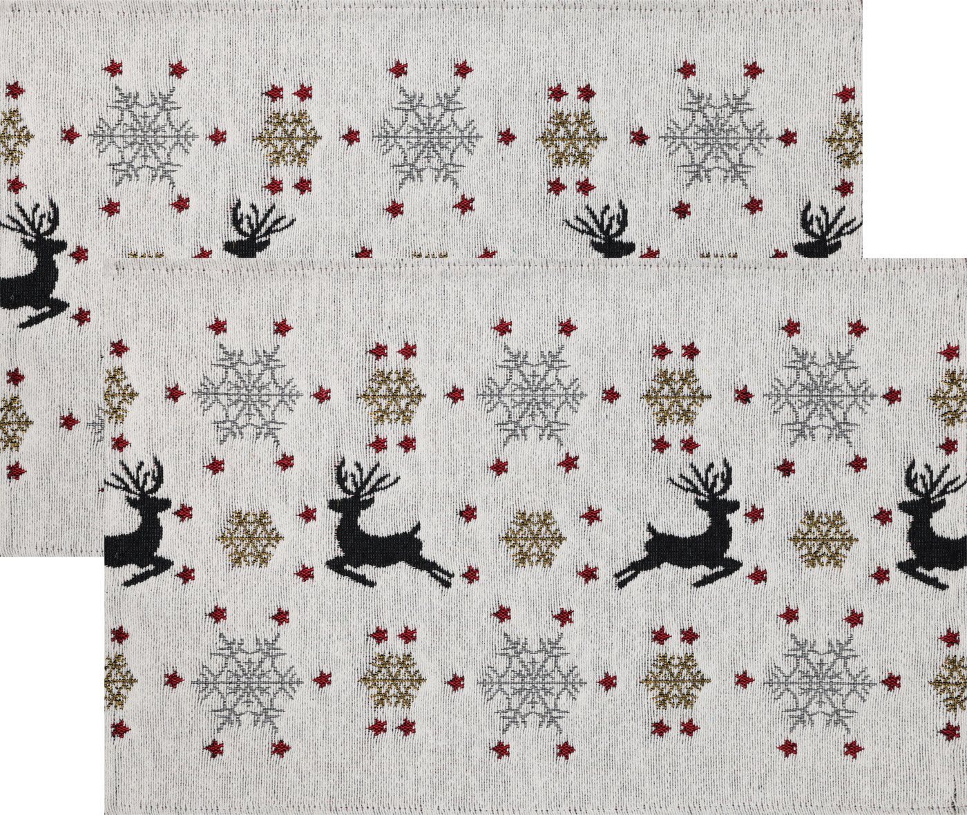 Platzset Tischset "Jumping Deer" 2er-Pack, Gobelin Motiv von OTTO