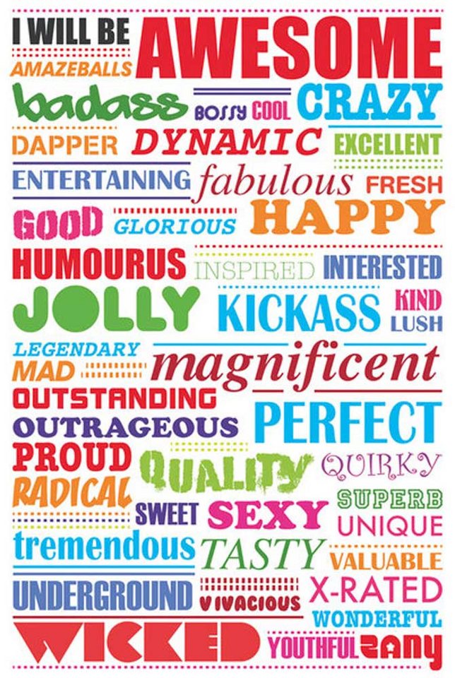 Poster Motivational - Poster - Awesome Poster Motivational - Poster - Awesome von OTTO