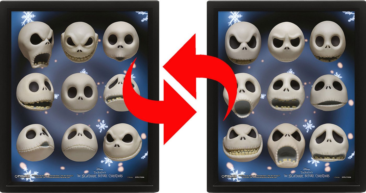 Poster Nightmare before Christmas - 3D Poster A4 - Jack Expressions von OTTO