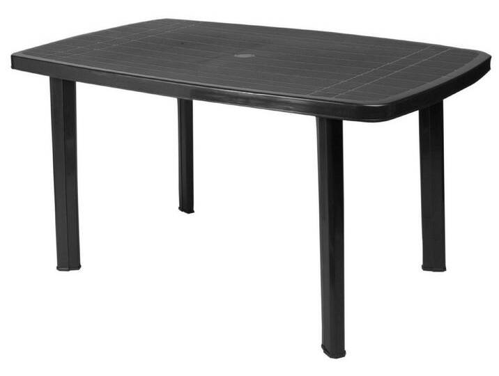 Progarden Gartentisch Esstisch Bistrotisch Terrassentisch Balkontisch 140x90cm Schwarz (1-St), UV-Beständig, Robust, Wetterfest, Made in Italy von OTTO