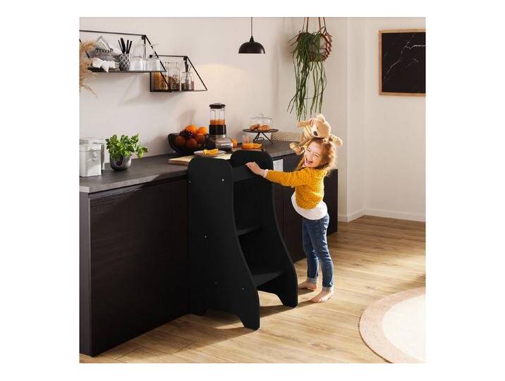 Puckdaddy GmbH Stehhilfe Turmine (43x50x94cm) Lernturm in Schwarz, aus Holz von OTTO