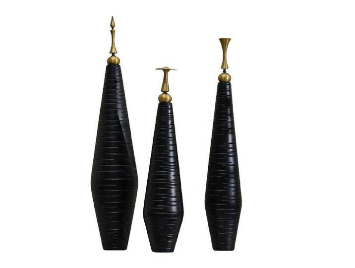 Quality Elegance Speiseteller Modernes Skulpturenset aus Harz & Zinklegierung – 3er Set Dekofiguren von OTTO