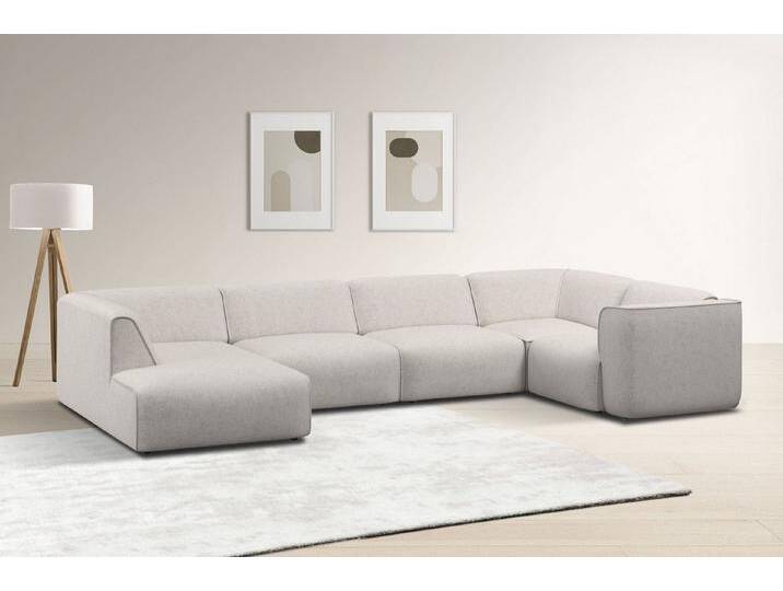 RAUM.ID Wohnlandschaft Merid U-Form, jederzeit durch Module erweiterbar, B/T/H: 367/206/70 cm, als Modul oder separat verwendbar, für individuelle Zusammenstellung von OTTO