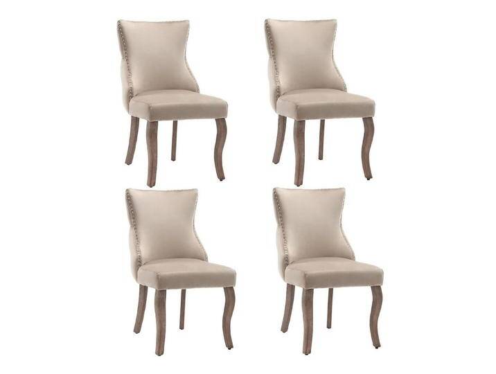 REDOM Esszimmerstuhl Esszimmerstuhl,Wohnzimmerstuhl,Loungesessel (Massivholz,Esszimmerstühle,Set nur Stühle ohne Esstisch,Design-Stuhl 4 St, 4 St), mit Knopfsteppung, Gestell aus Massivholz von OTTO