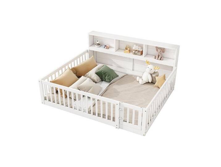 REDOM Kinderbett Holzbett Doppelbett Gästebett Jugendbett Stauraumbett Einzelbett (mit Lattenrost und Staufach – Sicheres Schlafsofa für Kinderzimmer, ideal für Wohnzimmer und Gästezimmer, 140x200 cm), Ohne Matratze REDOM Kinderbett Holzbett Doppelbett Gästebett Jugendbett Stauraumbett Einzelbett (mit Lattenrost und Staufach – Sicheres Schlafsofa für Kinderzimmer, ideal für Wohnzimmer und Gästezimmer, 140x200 cm), Ohne Matratze von OTTO