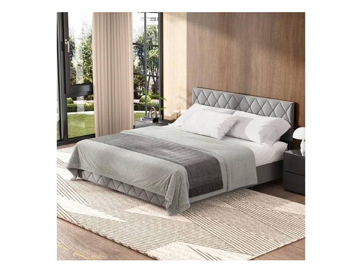 REDOM Polsterbett Funktionsbett (Ergonomisches Design, Stilvoll und Ästhetisch - Perfekt, Strapazierfähig und schmutzabweisend,elastische Polsterung), 180 x 200 cm mit Lattenrost, grau von OTTO