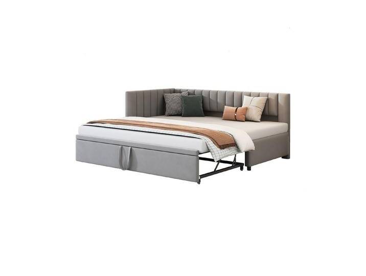 REDOM Polsterbett Schlafsofa Kinderbett Funktionsbett Doppelbett, mit Lattenrosten (Samtstoff, ideal für Gäste- und Kinderzimmer, 90/180 x 200 cm), ohne Matratze von OTTO