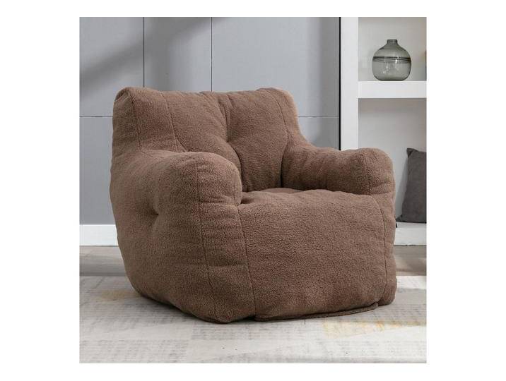 REDOM Sitzsack Bean Bag Sitzsessel (Sitzsack mit Rückenlehne waschbarer Bezug, Bodenkissen Sessel), Teddy, braun, Braun von OTTO