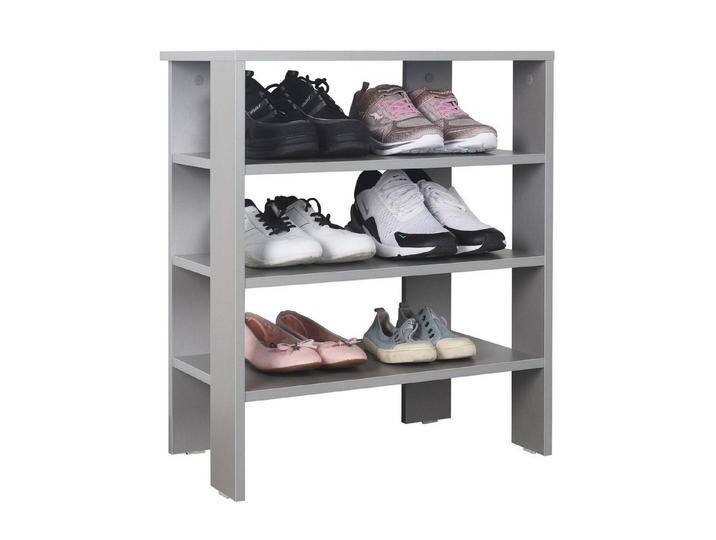 RICOO Schuhregal WM039-PL, Schuhablage hohes Regal Hochregal schmal Standregal CD Dekoregal, grau, Platingrau RICOO Schuhregal WM039-PL, Schuhablage hohes Regal Hochregal schmal Standregal CD Dekoregal, grau, Platingrau von OTTO