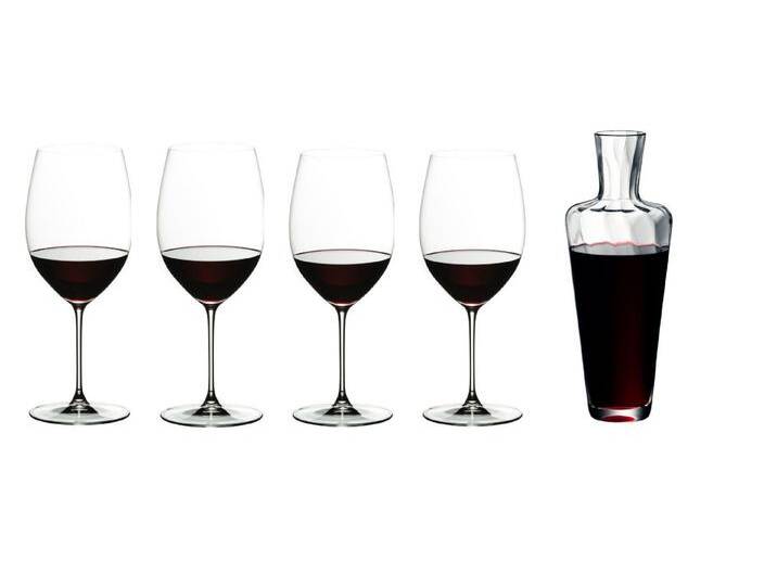 RIEDEL THE WINE GLASS COMPANY Dekanter Veritas Cabernet/Merlot Set4 + Mosel Dekanter, RIEDEL VERITAS CABERNET/MERLOT + MOSEL, bunt RIEDEL THE WINE GLASS COMPANY Dekanter Veritas Cabernet/Merlot Set4 + Mosel Dekanter, RIEDEL VERITAS CABERNET/MERLOT + MOSEL, bunt von OTTO