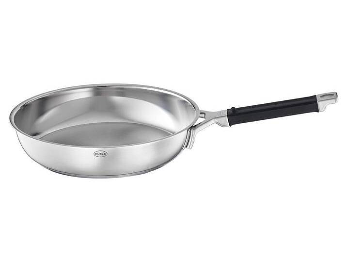 RÖSLE Bratpfanne SILENCE PRO, Ø 20 cm, Elektro, Gas, Induktion, Edelstahl 18/10, grau von OTTO