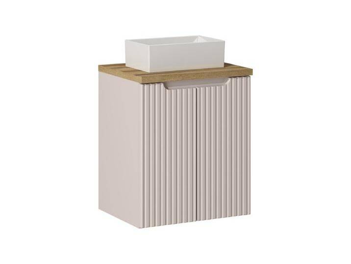 ROYAL24_MARKT Badmöbel-Set - Nova Cashmere N BM165 - Arbeitsplatte, Waschbeckenunterschrank, (Komplett Set, 3-St., Premium - Nova Cashmere N) von OTTO