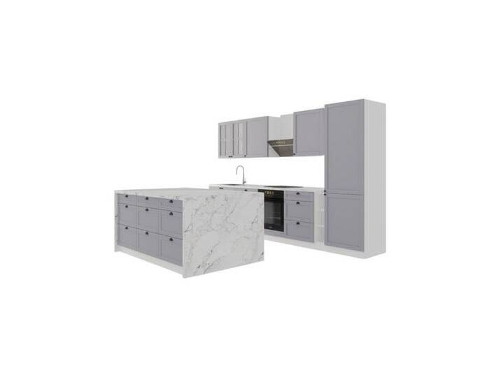 ROYAL24_MARKT Küchenzeile K2-G340 - Linea - Innovatives Design mit praktischem Stauraum, (Komplett Set), Edles Design - Top Material - Hochwertig von OTTO
