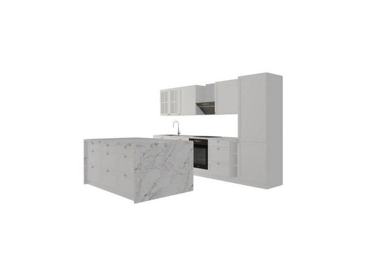 ROYAL24_MARKT Küchenzeile K2-G340 - Linea - Innovatives Design mit praktischem Stauraum, (Komplett Set), Edles Design - Top Material - Hochwertig von OTTO