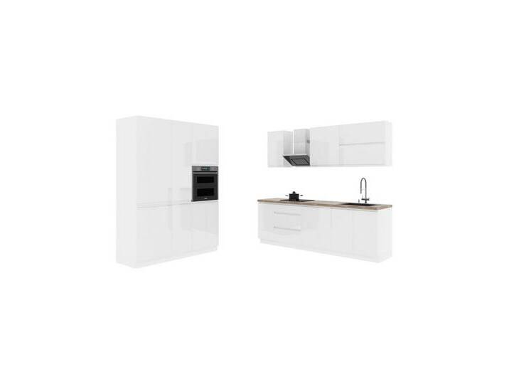 ROYAL24_MARKT Küchenzeile K65-G400 - Aspen - Zeitloses Design für jede Kücheneinrichtung, (Komplett Set), Feinste Qualität - Modern - Zeitlos., weiß von OTTO