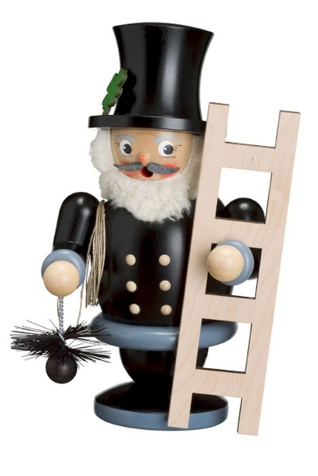 Räuchermännchen Räucherfigur Schornsteinfeger mit Leiter Höhe 21 cm NEU von OTTO