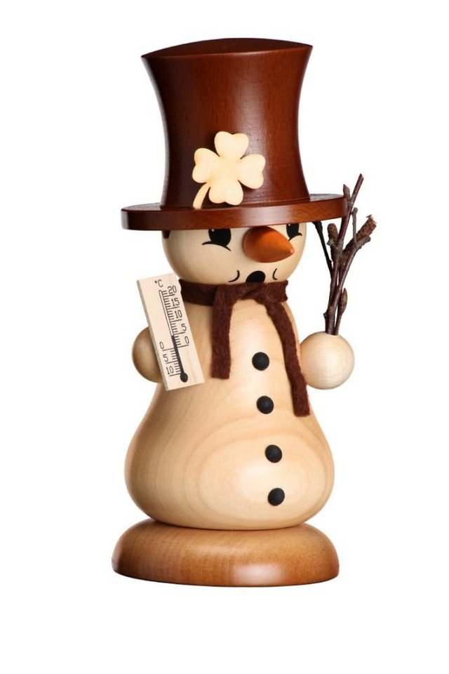 Räuchermännchen Räucherfigur Schneemann Schmelzi mit Kleeblatt natur BxHxT von OTTO