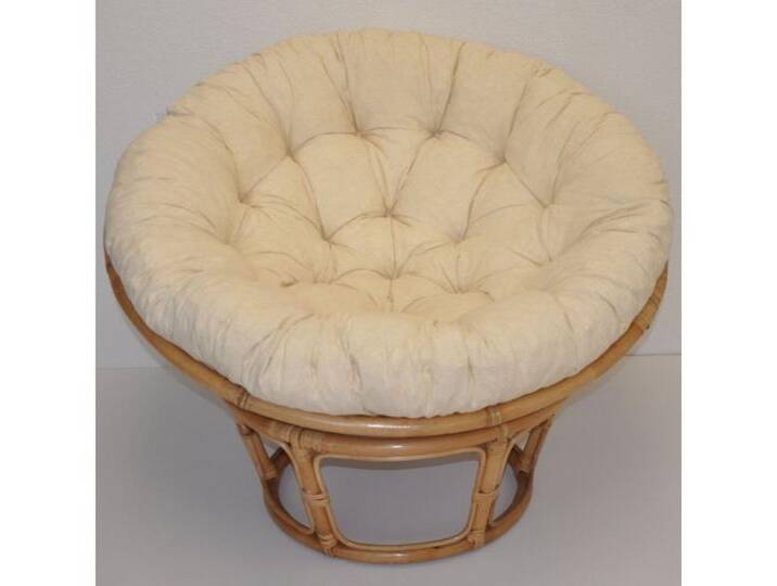 Rattani Rattanstuhl Papasansessel Rattan Papasan inkl. Polster D 115 cm Fb. honig, XL Papasan Sessel D 115 cm von OTTO
