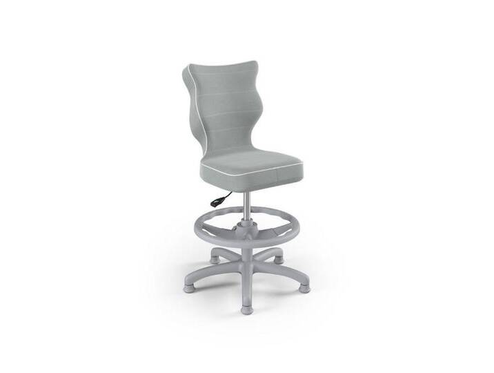 Raumhirsch Furniture Drehstuhl Petit Kinderstuhl mit Fußstütze grau Jasmine 03 Größe 3, grau-weiß von OTTO