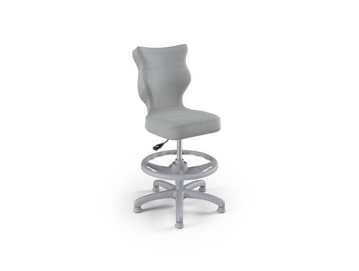 Raumhirsch Furniture Drehstuhl Petit Kinderstuhl mit Fußstütze grau Velvet 03 Größe 3, hellgrau Raumhirsch Furniture Drehstuhl Petit Kinderstuhl mit Fußstütze grau Velvet 03 Größe 3, hellgrau von OTTO