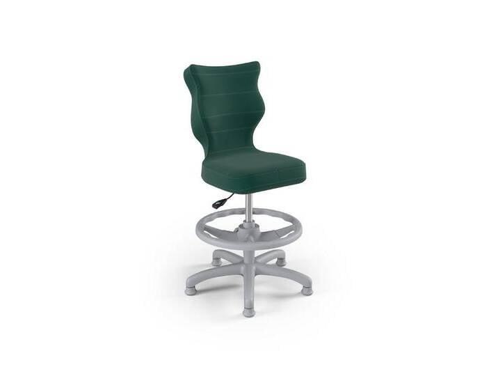 Raumhirsch Furniture Drehstuhl Petit Kinderstuhl mit Fußstütze grau Velvet 05 Größe 3, türkis von OTTO