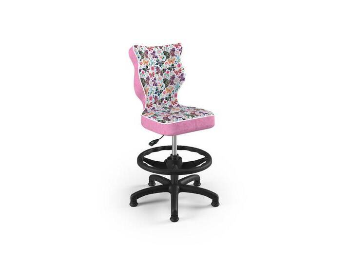 Raumhirsch Furniture Drehstuhl Petit Kinderstuhl mit Fußstütze schwarz Storia 31 Größe 4, Rosa-Schmetterling von OTTO