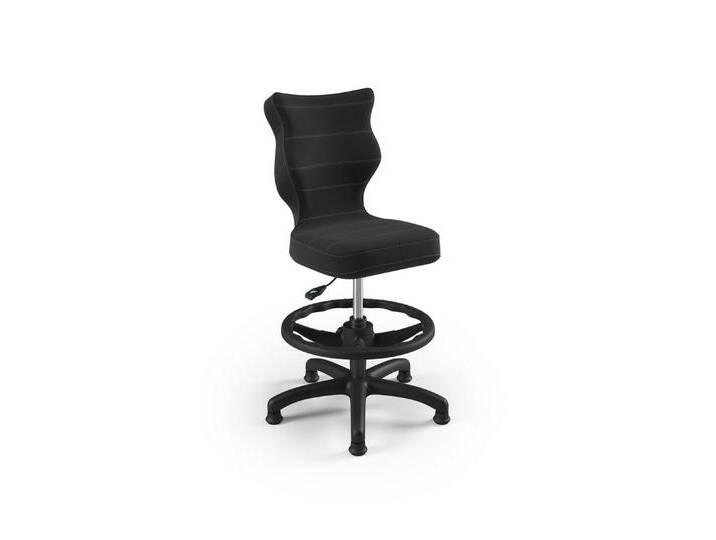 Raumhirsch Furniture Drehstuhl Petit Kinderstuhl mit Fußstütze schwarz Velvet 17 Größe 3, schwarz, anthrazit von OTTO