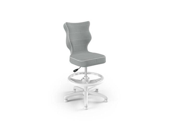 Raumhirsch Furniture Drehstuhl Petit Kinderstuhl mit Fußstütze weiß Jasmine 03 Größe 4, grau-weiß von OTTO