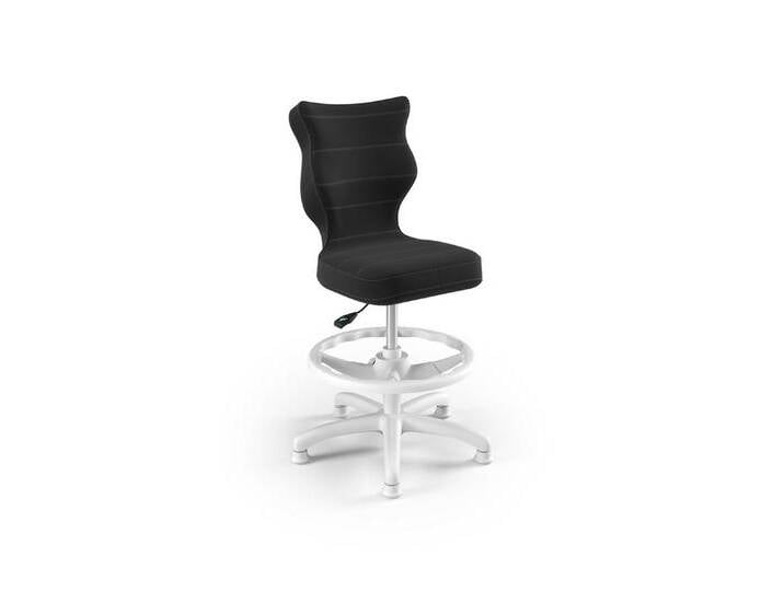 Raumhirsch Furniture Drehstuhl Petit Kinderstuhl mit Fußstütze weiß Velvet 17 Größe 4, anthrazit von OTTO