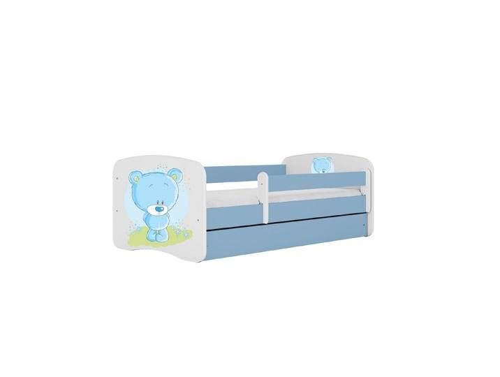 Raumhirsch Furniture Kinderbett mit Schublade – Jugendbett BABYDREAMS Kinderzimmer, blau, Kinderbetter Teddybär Blumen, mit Matratze, Blau von OTTO