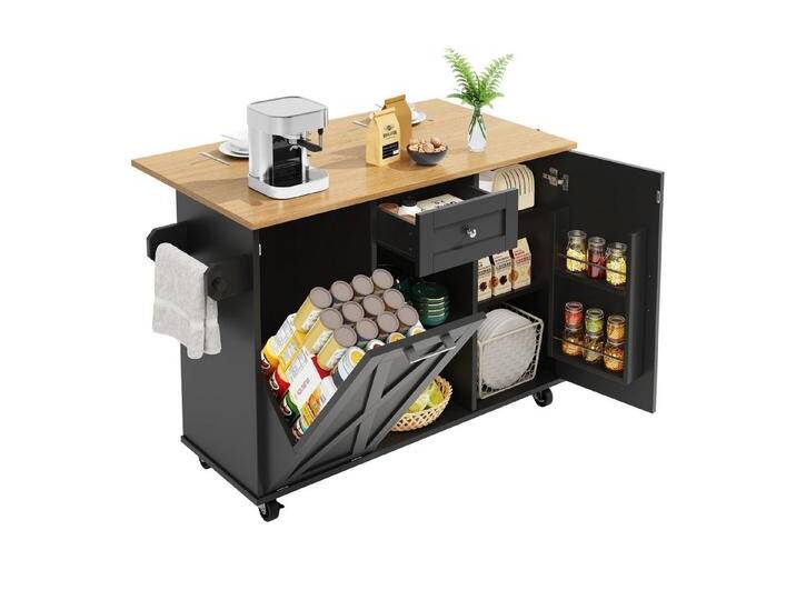 Refined Living Kücheninsel Küchenschrank mit Arbeitsplatte,Servierwagen mit Rollen, Snackregalen, (Multifunktionaler Esstisch mit Stauraum, Küchenwagen Holzmaserung, Küchenmöbel mobil, Buffet-Schrank modern, Küchenwagen mit Metallgriffen, Esstisch & Stauraum Möbel), Großer Stauraum,mit Schublade & Türen,für Küche,Wohnzimmer,Büro Refined Living Kücheninsel Küchenschrank mit Arbeitsplatte,Servierwagen mit Rollen, Snackregalen, (Multifunktionaler Esstisch mit Stauraum, Küchenwagen Holzmaserung, Küchenmöbel mobil, Buffet-Schrank modern, Küchenwagen mit Metallgriffen, Esstisch & Stauraum Möbel), Großer Stauraum,mit Schublade & Türen,für Küche,Wohnzimmer,Büro von OTTO