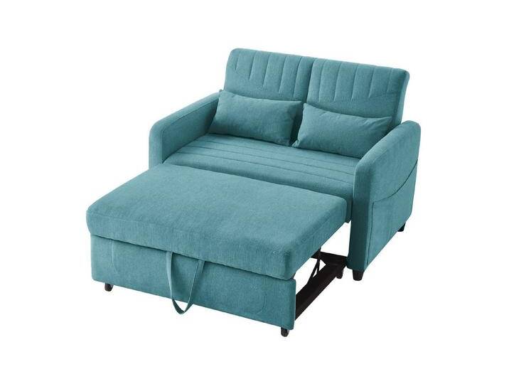 Refined Living Schlafsofa Zweisitzer-Klappsofa,Klapp-Sofa-Bett,Sofa mit Bettfunktion,2-in-1 Sofa, Hautfreundlich, weich und langlebig, Sofa und Bett in einem, 3-fach verstellbare Rückenlehne, Schlafcouch, 2-Sitzer Sofa, ausziehbares Schlafsofa, Gästebett, Sofa für kleine Wohnung, Schlafcouch Leinen, Sofabett klappbar mit Schlaffunktion & 2 Kissen, Kompaktes Sofa, Sofa für Studentenwohnheim, Platzsparendes Design, Robuste Konstruktion 1 Teile, für Kleine Wohnungen, Gästezimmer, Wohnzimmer,Büro,Studentenwohnheime von OTTO