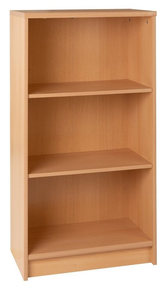 Regal Bücherregal OPTIMUS, B 54 cm, H 111 cm, 1-tlg., Buchedekor Braun, mit 2 höhenverstellbaren Einlegeböden von OTTO
