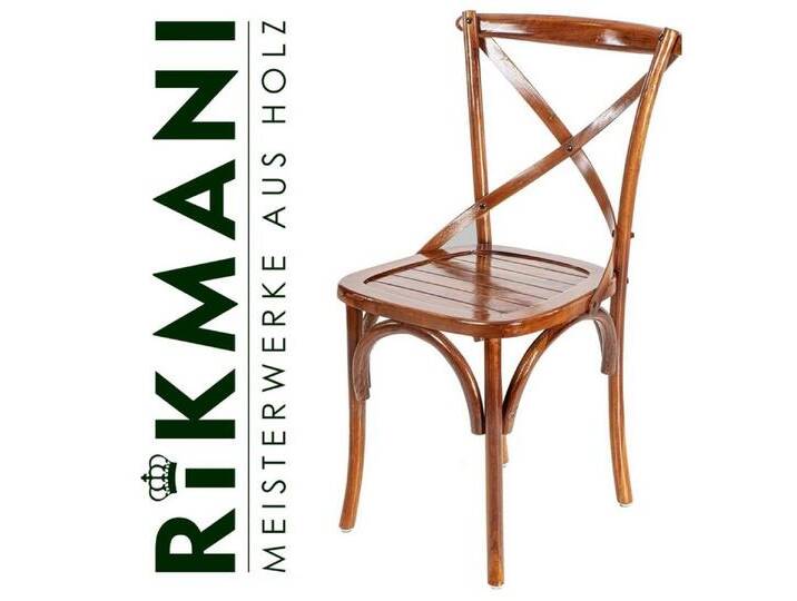 Rikmani Esszimmerstuhl Retro Stuhl Holz Küchenstuhl aus Teakholz - Vintage Stuhl NOSTALGIE (4 St), 4 St. von OTTO
