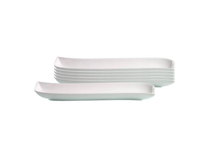 Ritzenhoff & Breker Schale Melodie Servierschalen 36 x 8 cm 6er Set, Porzellan, (6x Schale, 6-tlg), weiß von OTTO