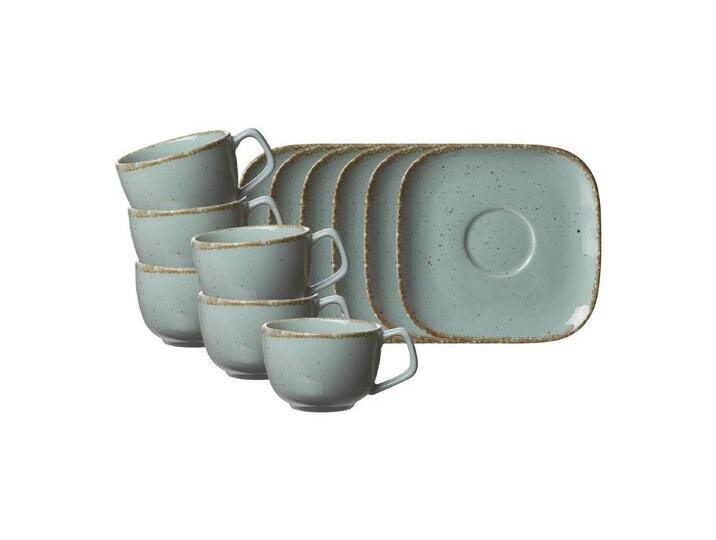 Ritzenhoff & Breker Tasse Casa Kaffeetassen mit Untertassen 200 ml 6er Set, Porzellan, blau, blau Ritzenhoff & Breker Tasse Casa Kaffeetassen mit Untertassen 200 ml 6er Set, Porzellan, blau, blau von OTTO