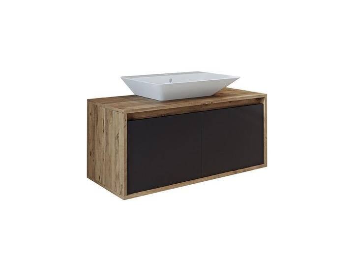 Roomart Badmöbel-Set, (Badezimmermöbel ATLANTIC 100cm in 5 Farben Waschtisch Unterschrank), anthrazit eiche / Ohne Waschbecken, anthrazit eiche von OTTO
