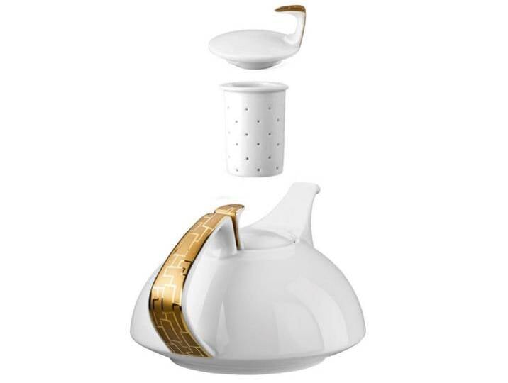 Rosenthal Teekanne TAC Gropius Skin Gold Teekanne 4tlg., bunt weiß Rosenthal Teekanne TAC Gropius Skin Gold Teekanne 4tlg., bunt weiß von OTTO