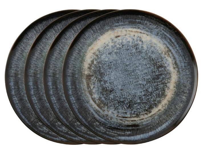 Rosenthal Teller-Set Arthur Krupp Stoneware Galaxy Neptune Pizzateller 32cm Set4, Steinzeug, blau von OTTO