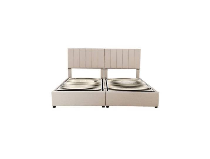 Rutaqian Boxspringbett Stauraumbett Polsterbett Doppelbett 180x200 cm, Hochkastenbett, (1-St), mit Lattenrost und Kopfteil, moderner Landhausstil von OTTO