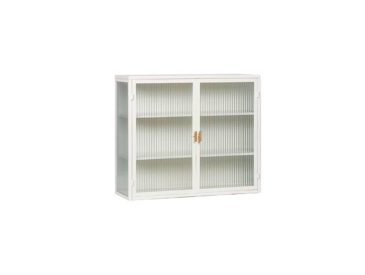 Rutaqian Hängeschrank 70CM Hängeschrank,Glastüren Moderner zweitüriger Wandschrank (mit dreistöckigem Stauraum) für Eingang Wohnzimmer Bad Esszimmer, Schwarz von OTTO