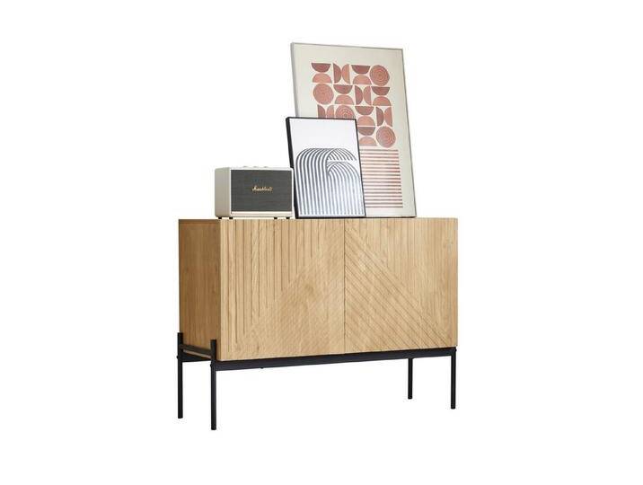 Rutaqian Sideboard Sideboard mit 2 Türen und Metallbeinen, Buffet, Kommode 100x40x75cm (1 St) von OTTO